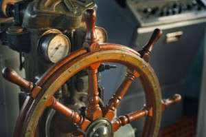 image of ships wheel