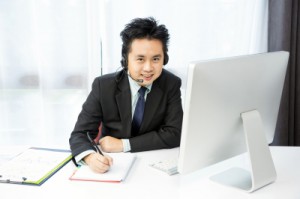 image of recruiter conducting a video interview
